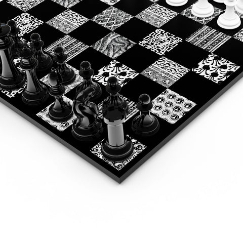 Neochess x Edward Gorey - Wooden Playing Board
