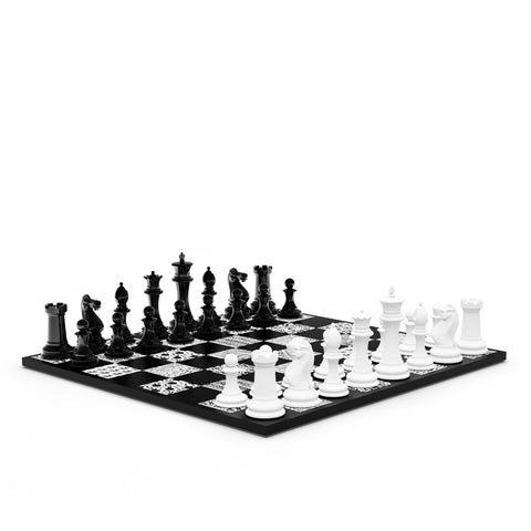 Neochess x Edward Gorey - Wooden Playing Board