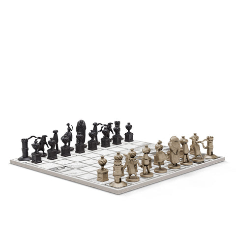 Neochess x Edward Gorey - Bronze Characters