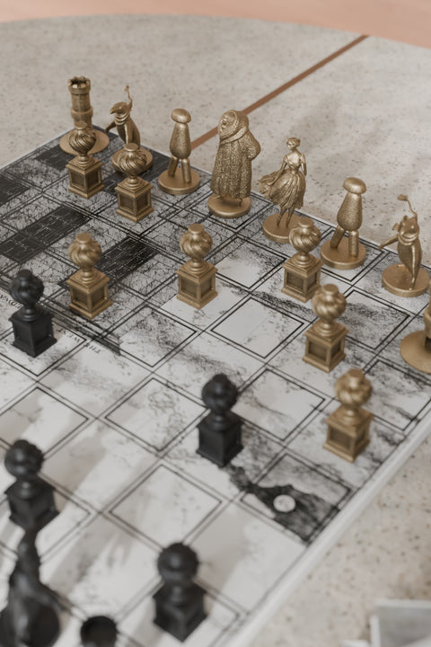 Neochess x Edward Gorey - Bronze Characters