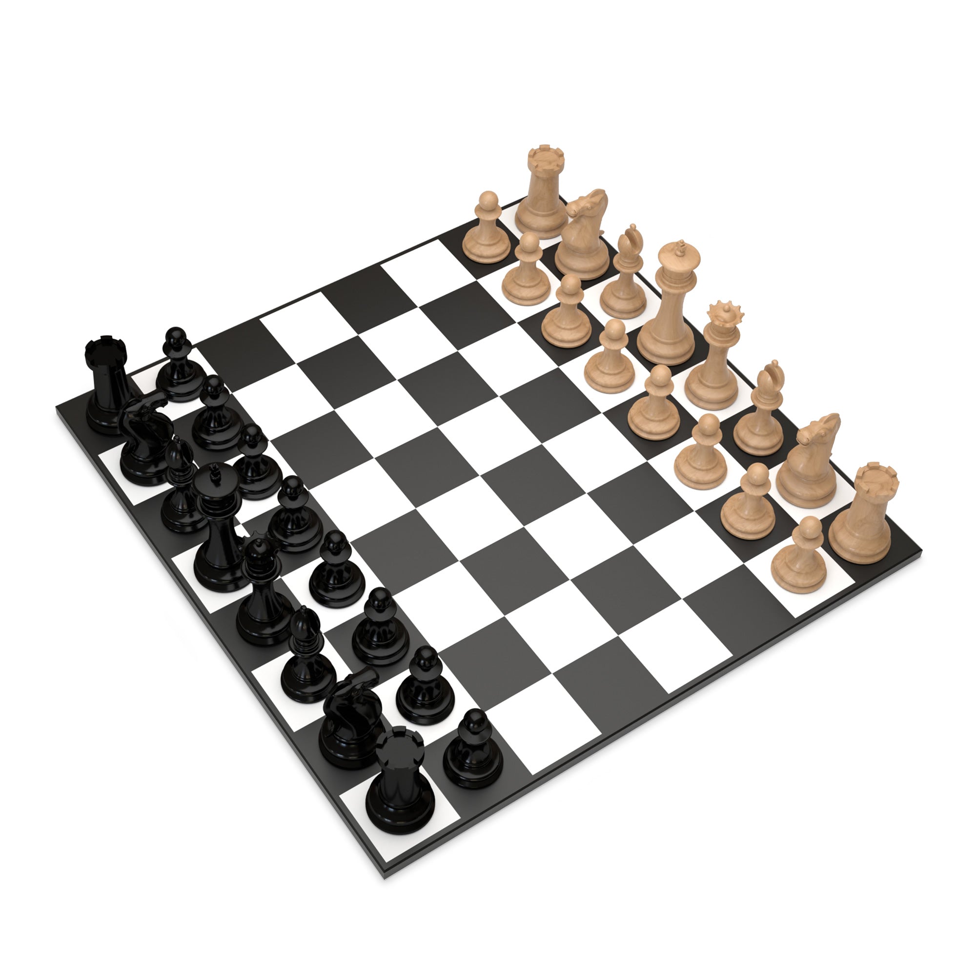 Neochess Wooden Series: Black vs. Light Wood - Luxury Chess Set